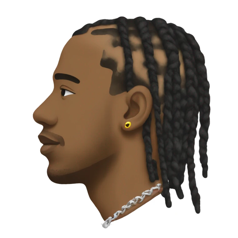 Travis Scott side view wear sticker