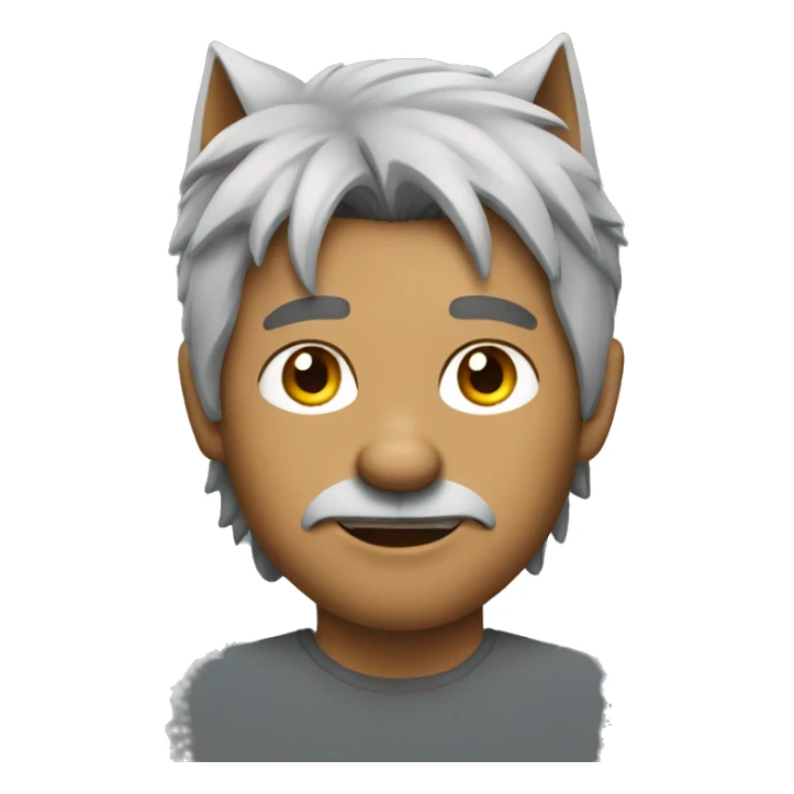 Man turning into a wolf sticker