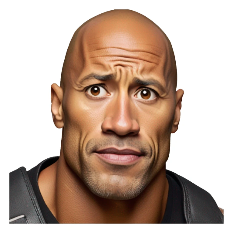 dwayne the rock johnson raised eyebrow meme sticker