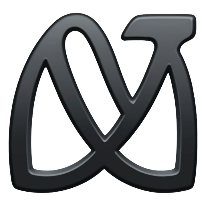 hebrew letter ayin, bold, clear sticker