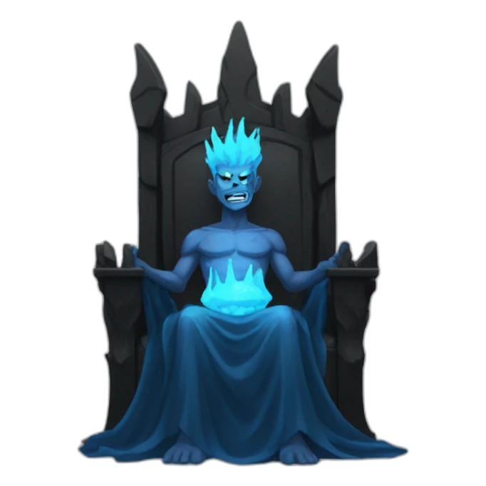 Hades in the throne  sticker