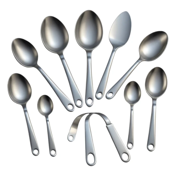 differnt type of spoon sticker