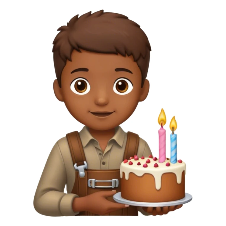 Woodcutter Birthday boy  sticker