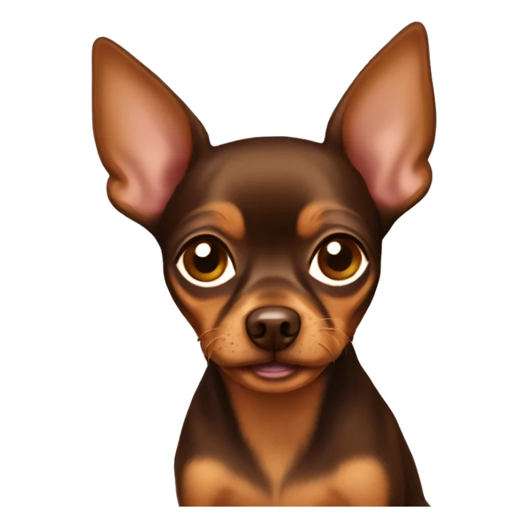 brown Russian toy terrier sticker