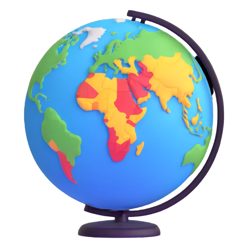 Vavinews world news logo with globe sticker