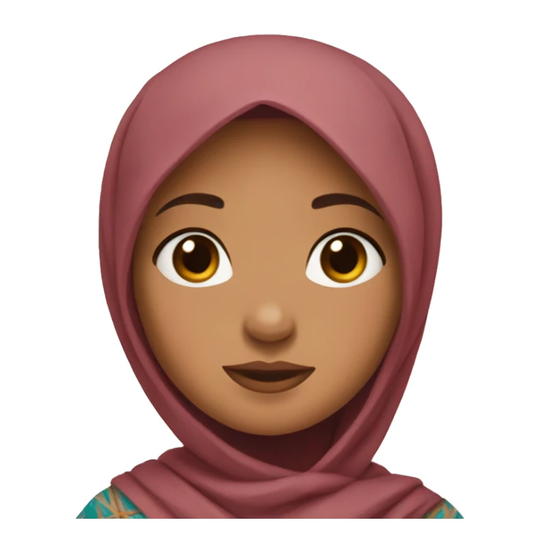 Moana wearing hijab sticker