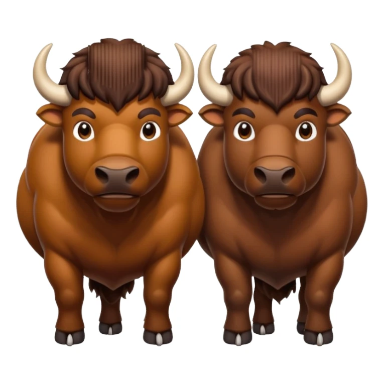 Buffalo having sex  sticker