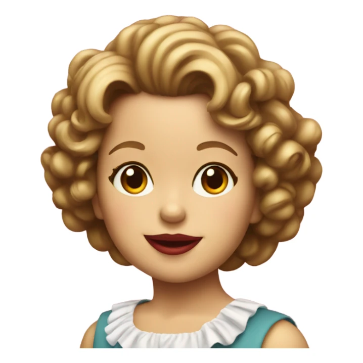 shirley temple sticker