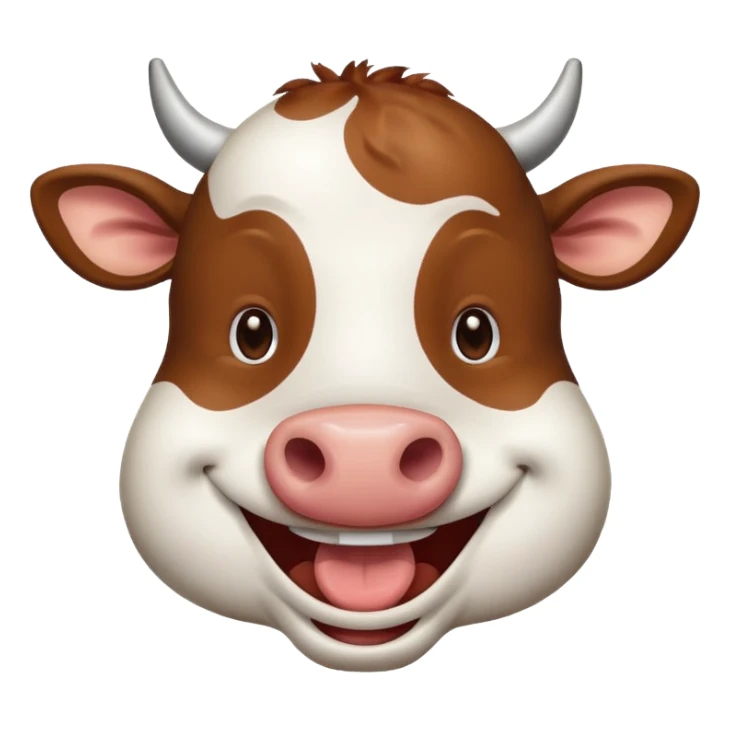 cow laughing sticker