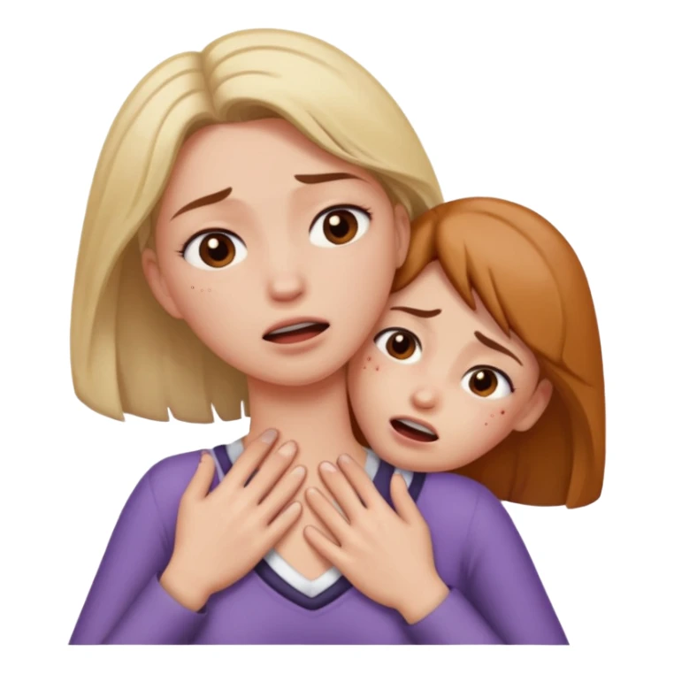 two hands choking a womans neck￼￼ sticker