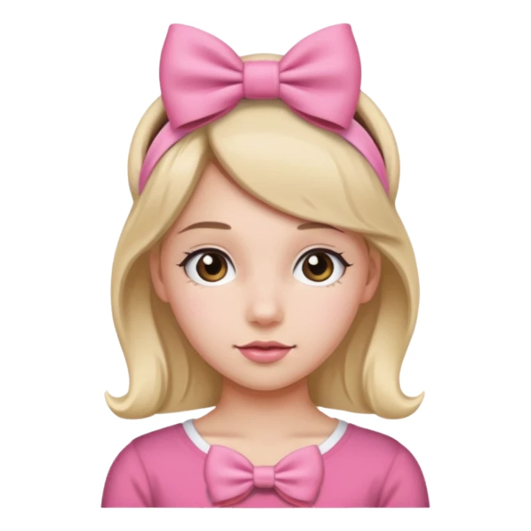 Bow headband pink  sticker