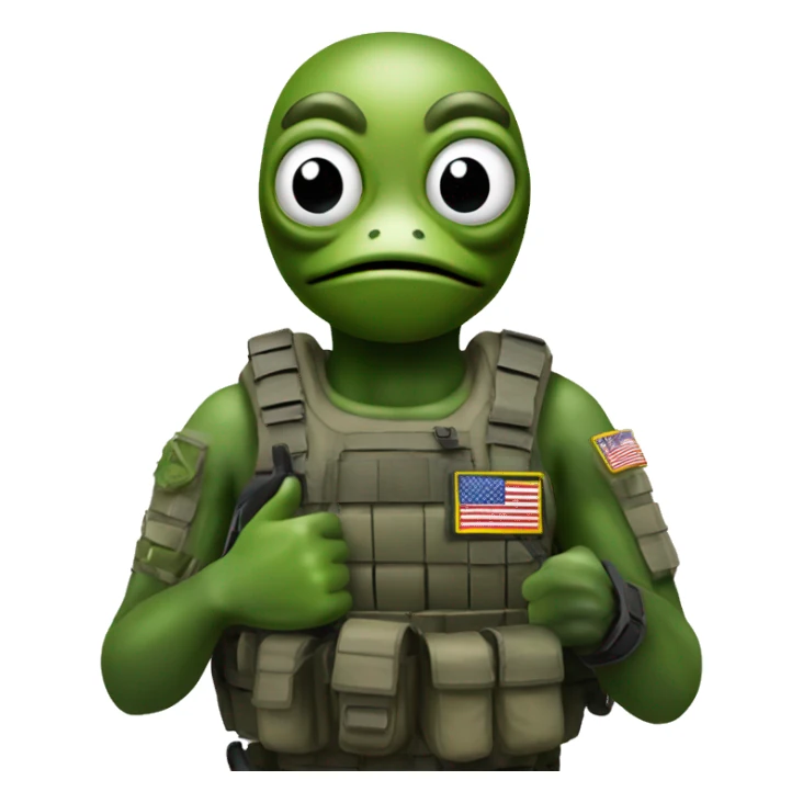 Frogman special forces thumbs up sticker