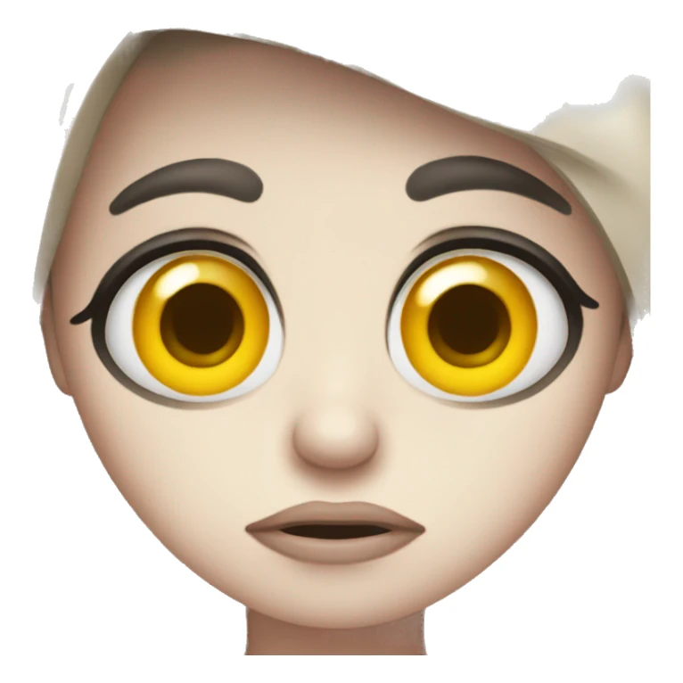 Cry emoji with big eyes sticker