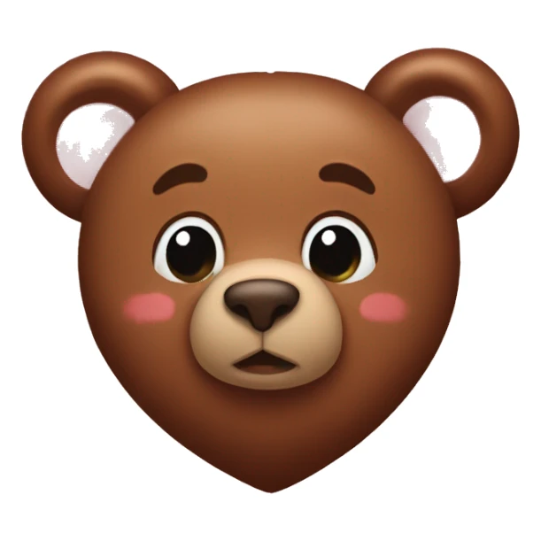 teady bear heart sticker