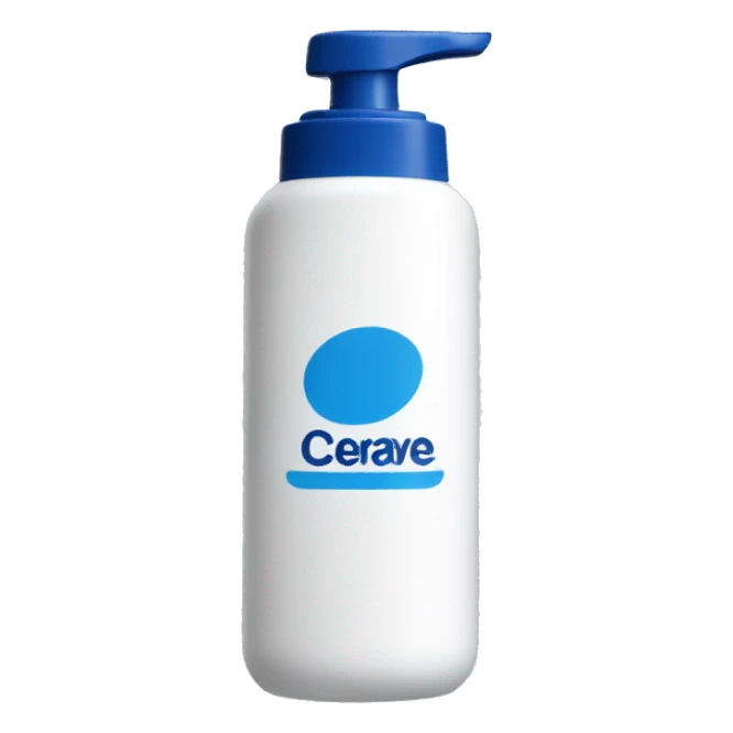 cerave washing foam bottle sticker