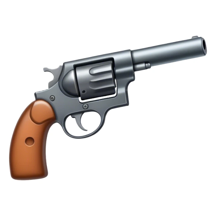 Realistic gun sticker