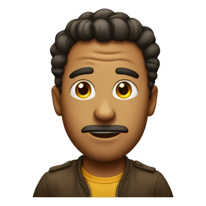 Emoji giving a side eye sticker