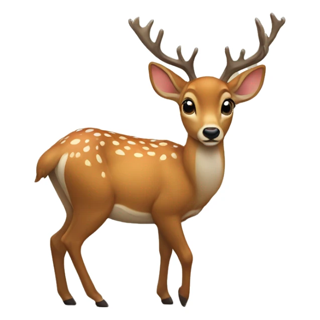 The deer is lying sticker