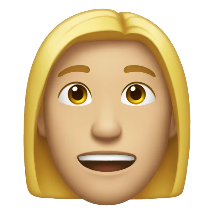 emoji con cara de roneante sticker