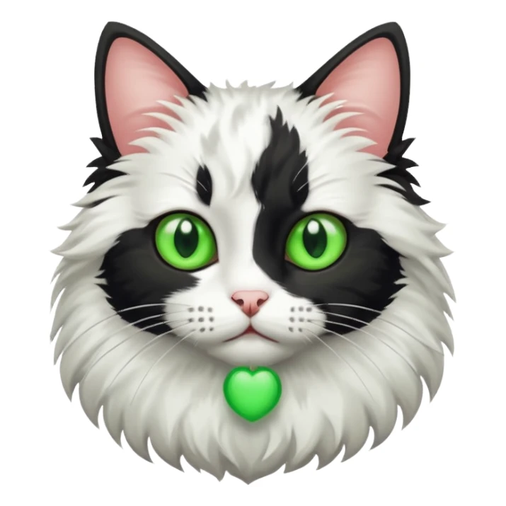 Black white cat sticker