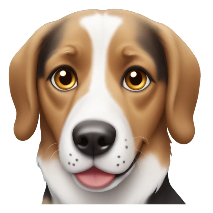Australian Shepard beagle face  sticker