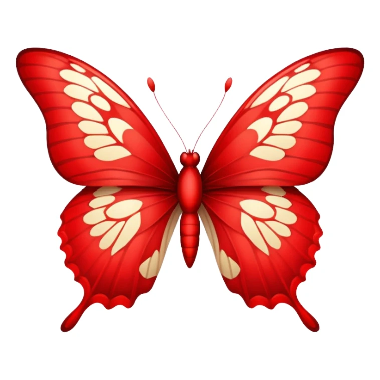 red butterfly sticker