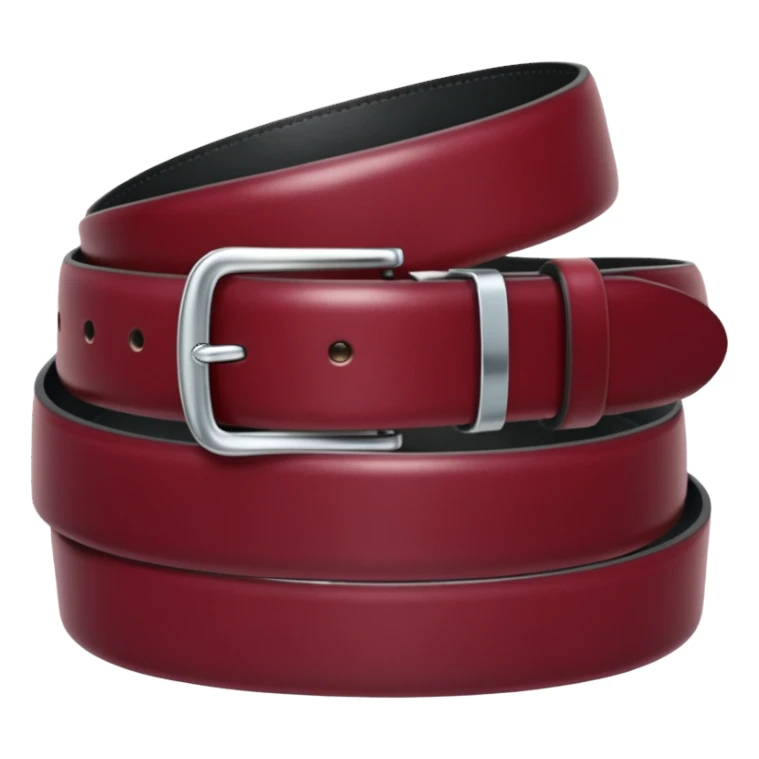 Burgundy belt sticker