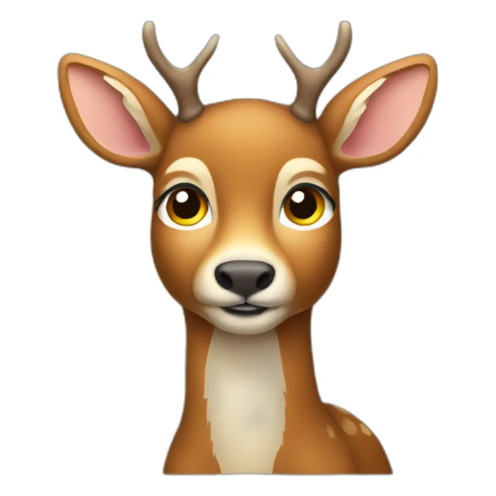 deer-with-leg-near-its-chin-thinking sticker
