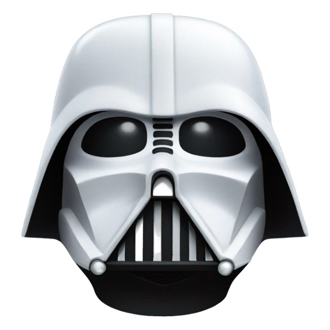 White darth Vader  sticker