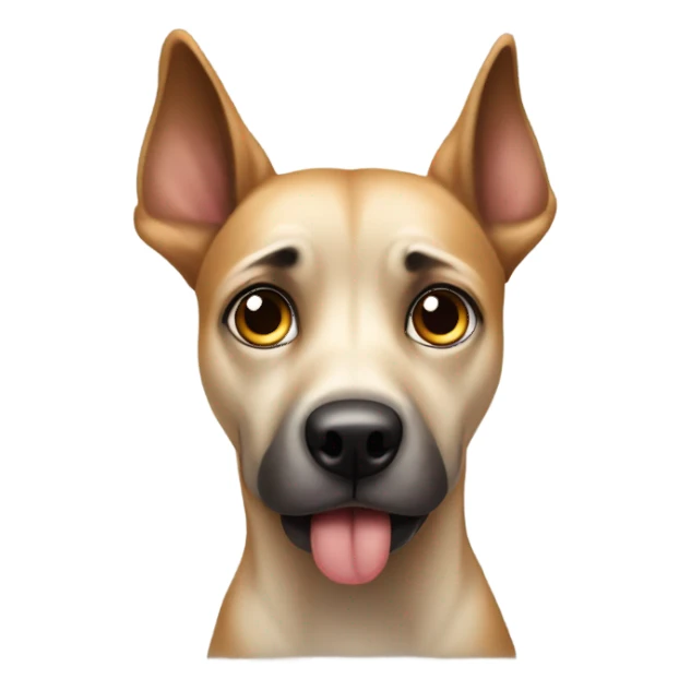 Confused dog sticker