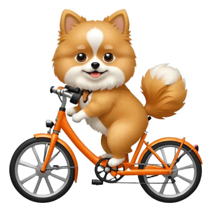 pomeranian brompton bike sticker