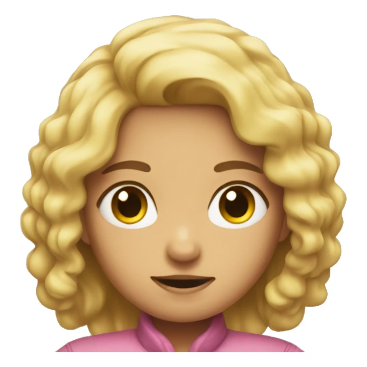 A girl pushing you back sticker