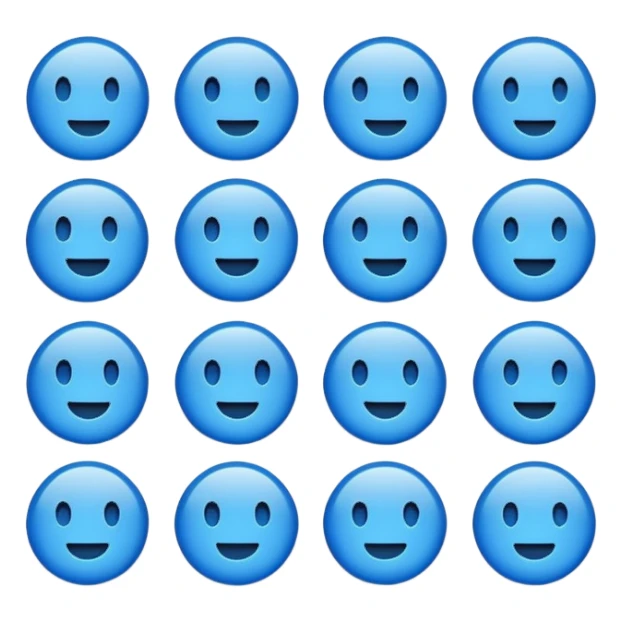 Autocollants bleus sticker