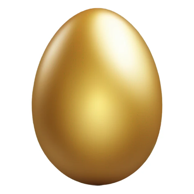 Golden egg with muscles  sticker