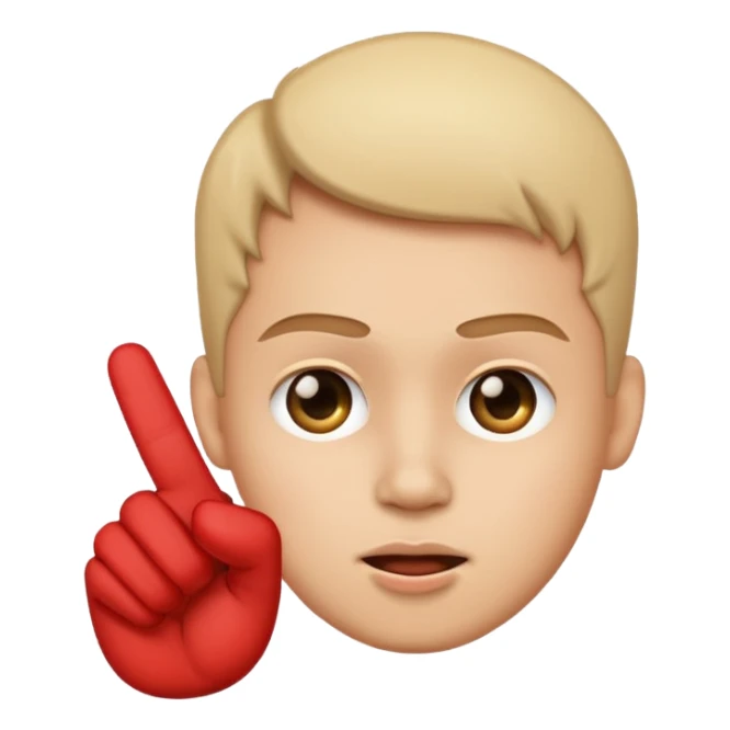 Face with middle finger sticker