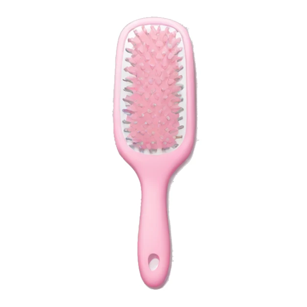 Light pink hair brush sticker