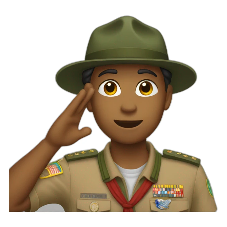 scout salute sticker