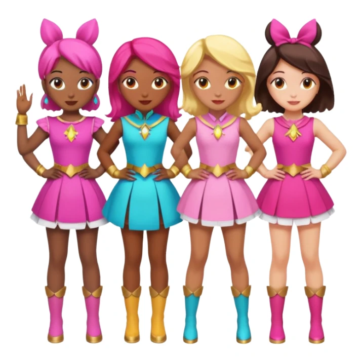 5 Magical Girls  sticker