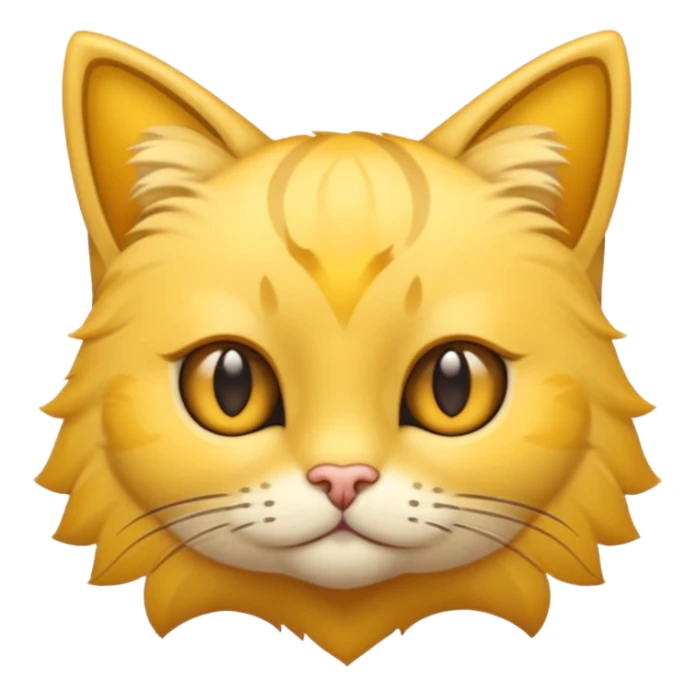 Gato amarillo de ojos de estrella sticker