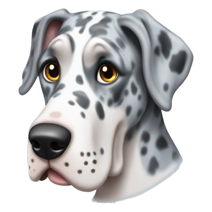 Blue Merle Great Dane  sticker