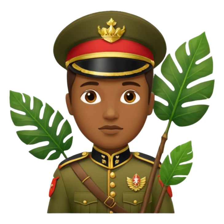 Jungle Guard – leaf shield,Royal Soldiers. sticker