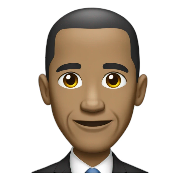 white skin obama sticker