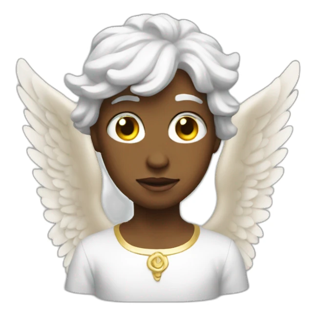 human shaped angel sticker