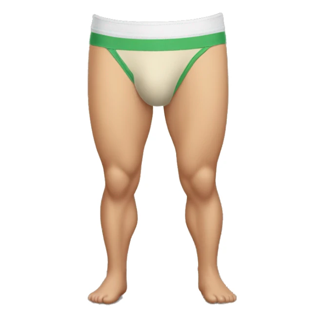 Kaki man underpants  sticker