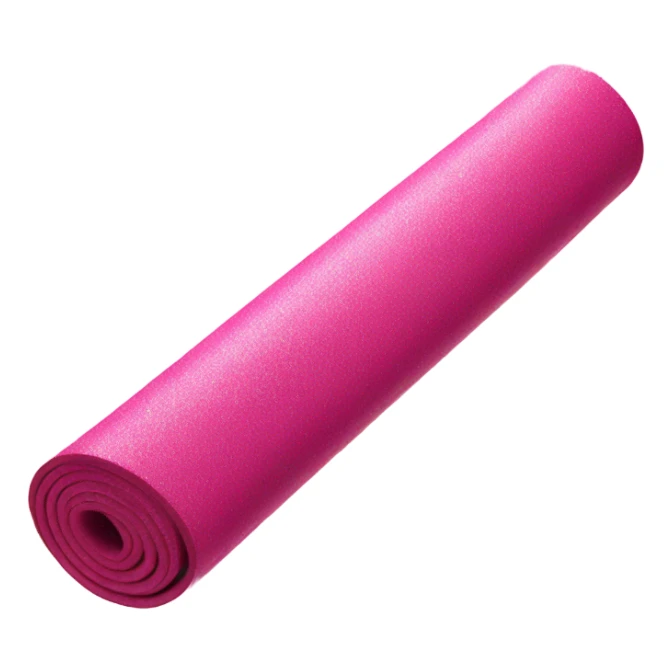 Pink yoga mat with glitter  sticker
