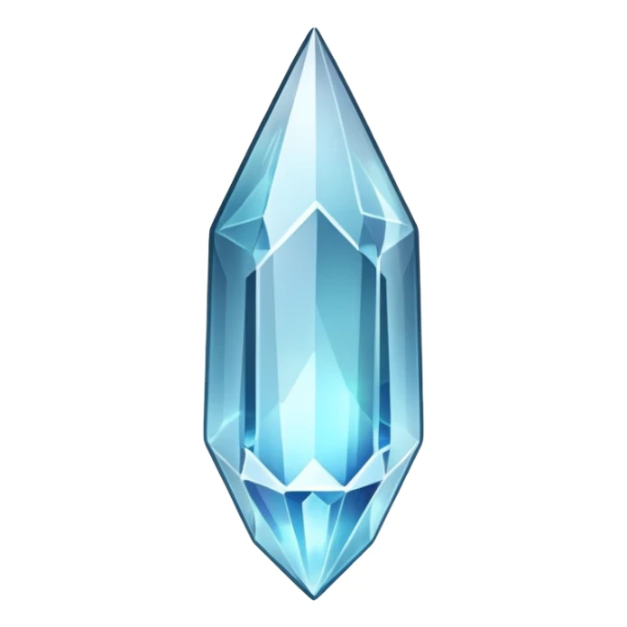 white nebula crystal shard sticker