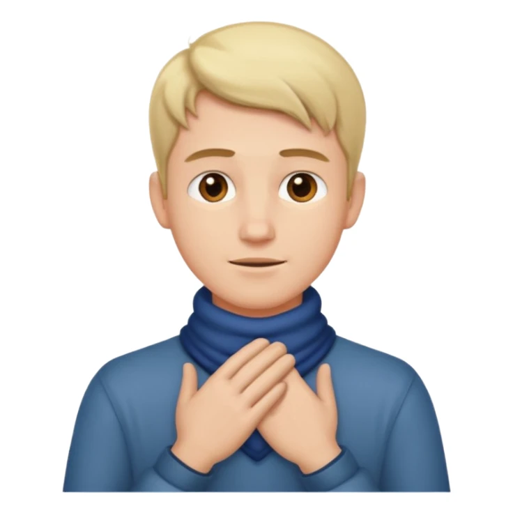 guy with hands around neck sticker