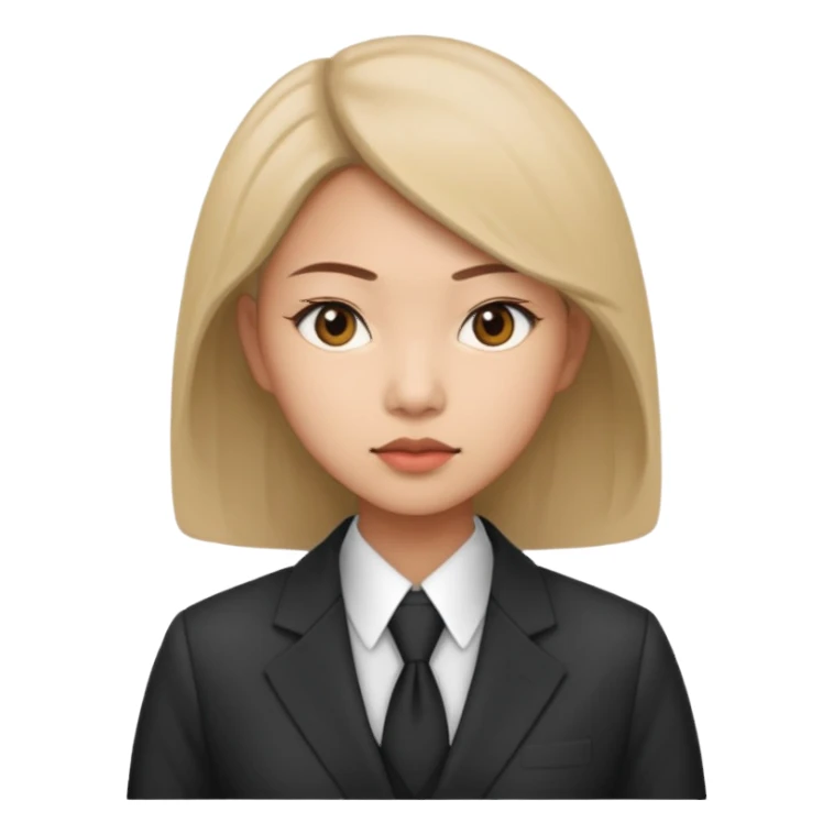 female asian quant trader sticker