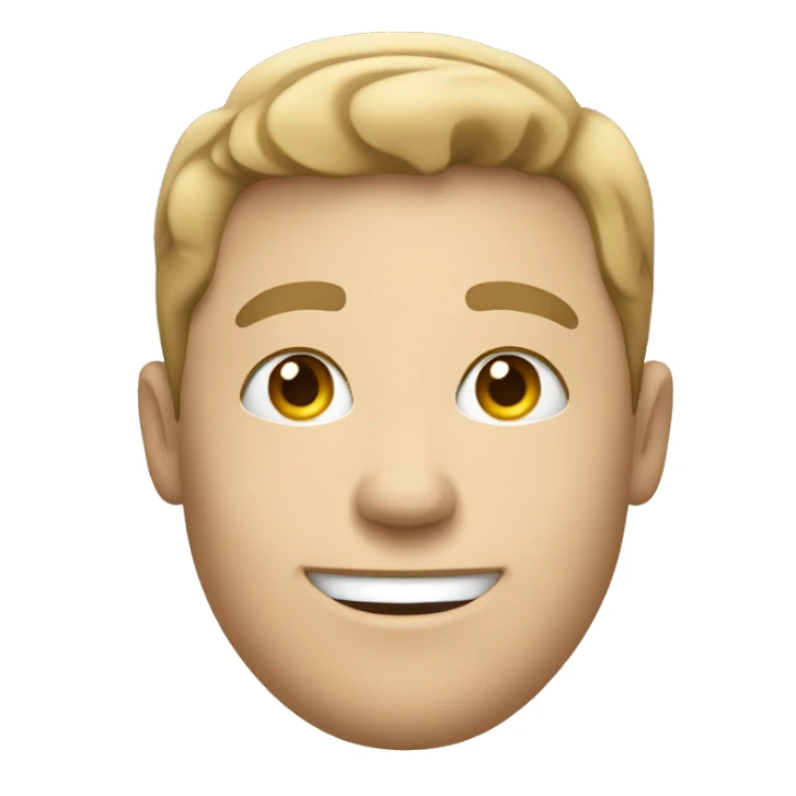 white man smiling working in online support sticker