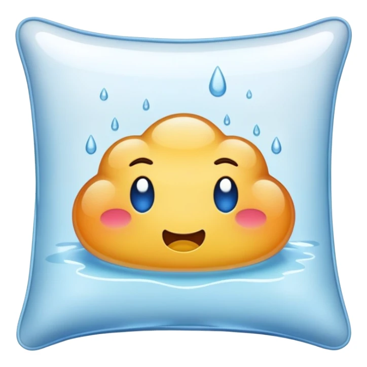  wet drool on pillow sticker